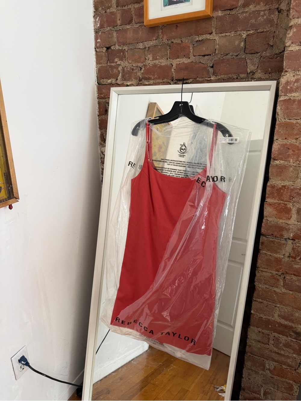 Rebecca Taylor Coral-Red Slip Dress